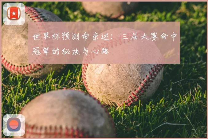 世界杯预测帝亲述：三届大赛命中冠军的秘诀与心路